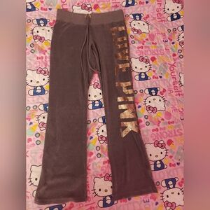 Victoria's Secret Love Pink Velour Pants